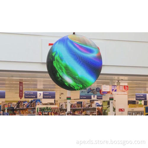 P7.625 1.8m diameter Indoor sphere led display